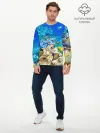 Мужской лонгслив базовый / Морской мир