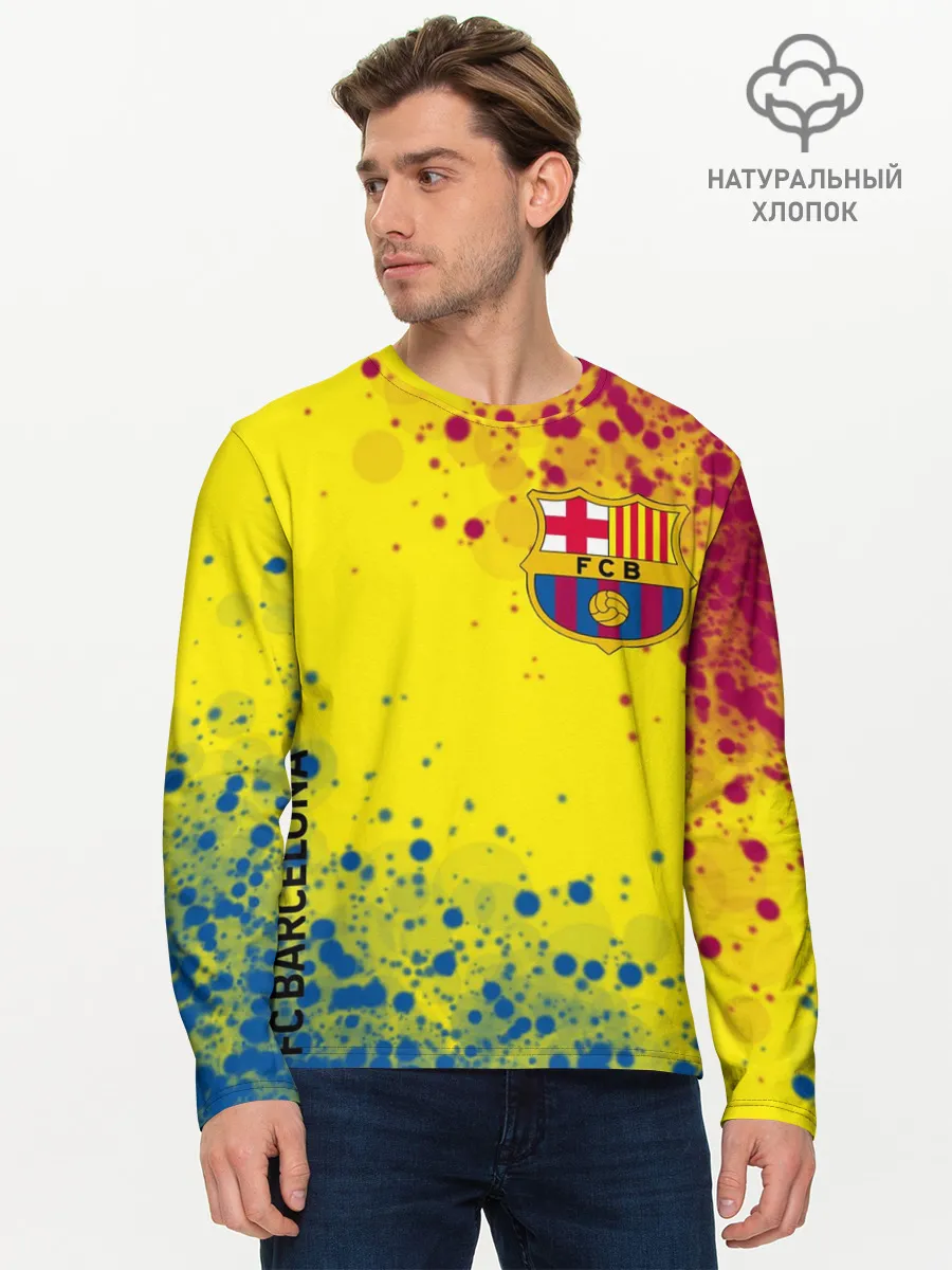 Мужской лонгслив базовый / Barcelona