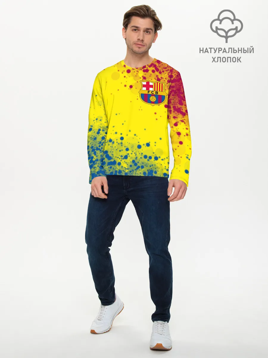 Мужской лонгслив базовый / Barcelona