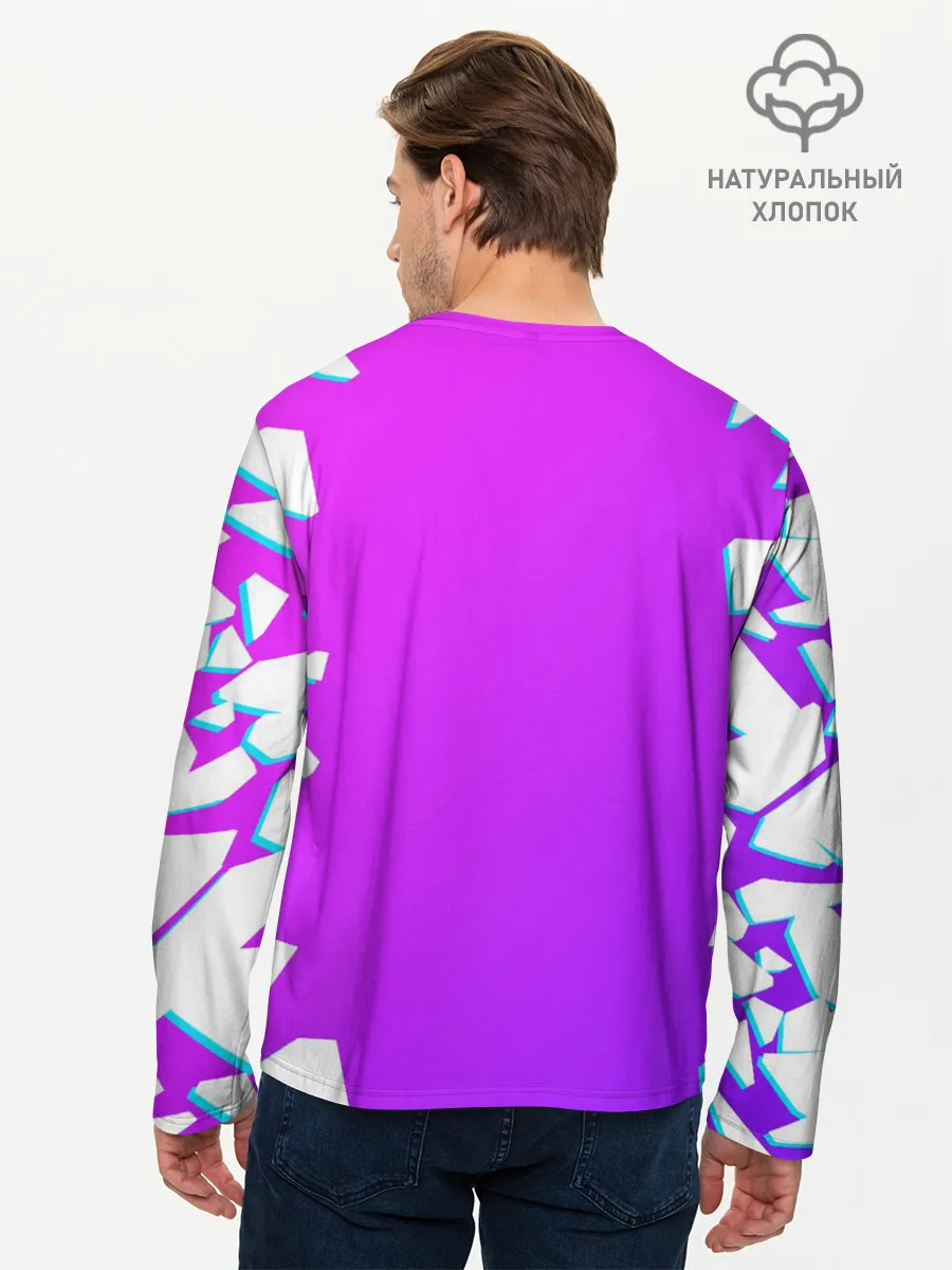 Мужской лонгслив базовый / КРИШТИАНУ РОНАЛДУ / НЕОН