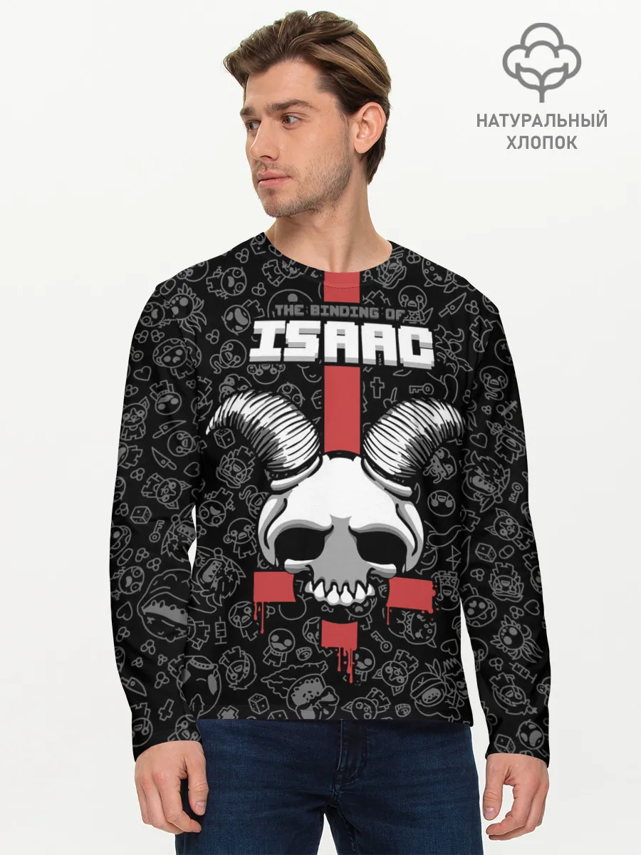 Мужской лонгслив базовый / The Binding of Isaac