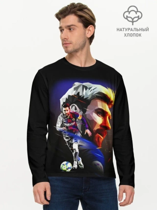 Мужской лонгслив базовый / ЛИОНЕЛЬ МЕССИ / LIONEL MESSI