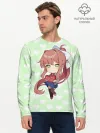 Мужской лонгслив базовый / Chibi Monika