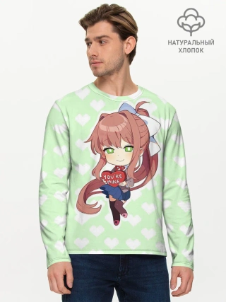 Мужской лонгслив базовый / Chibi Monika