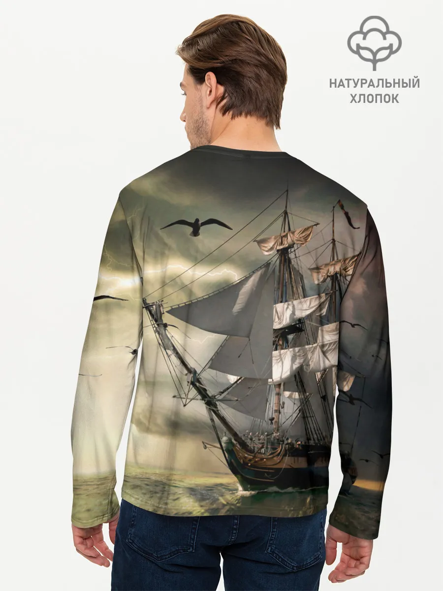 Мужской лонгслив базовый / Парусник