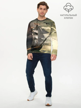 Мужской лонгслив базовый / Парусник