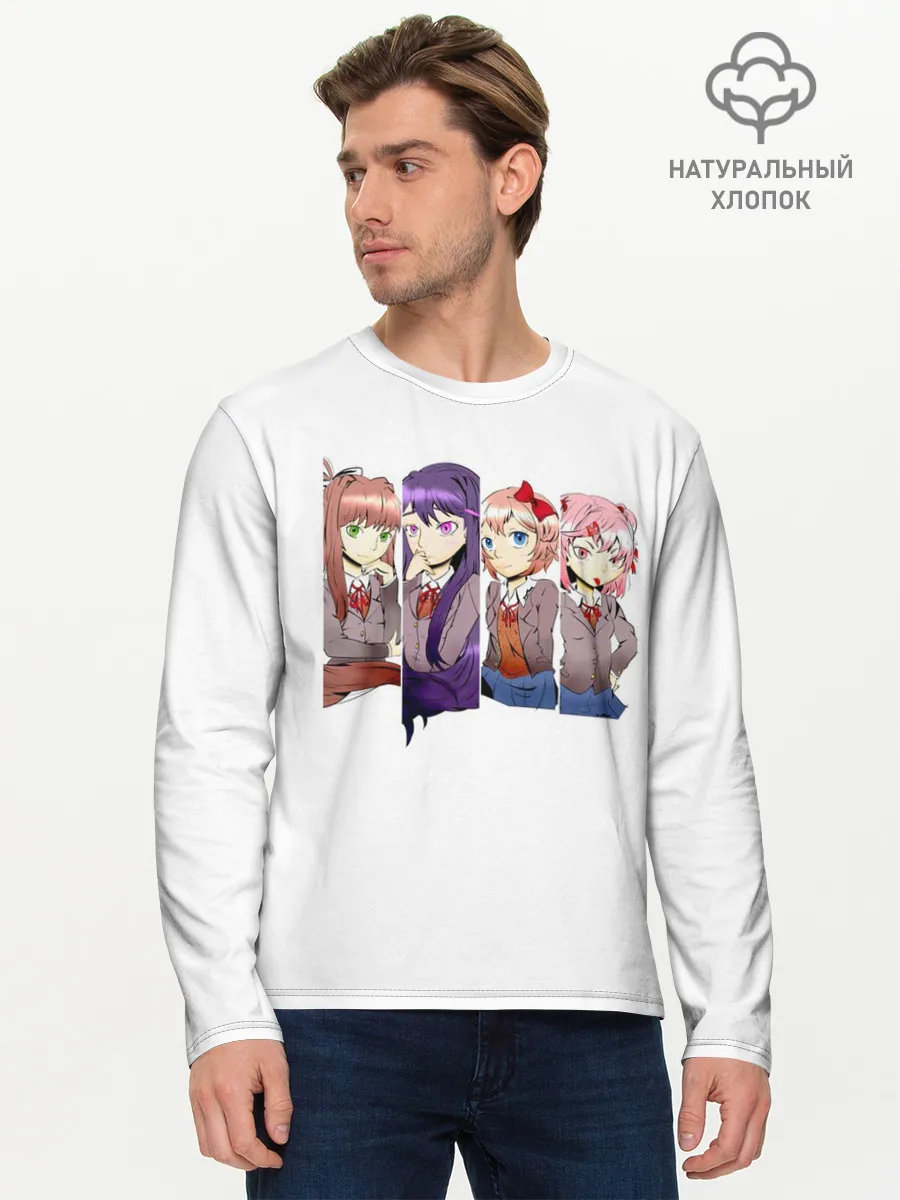 Мужской лонгслив базовый / Doki Doki Literature Club