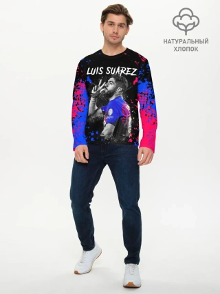 Мужской лонгслив базовый / ЛУИС СУАРЕС / БАРСЕЛОНА