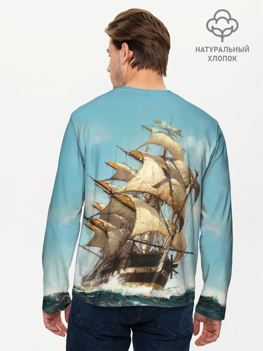 Мужской лонгслив базовый / Парусник