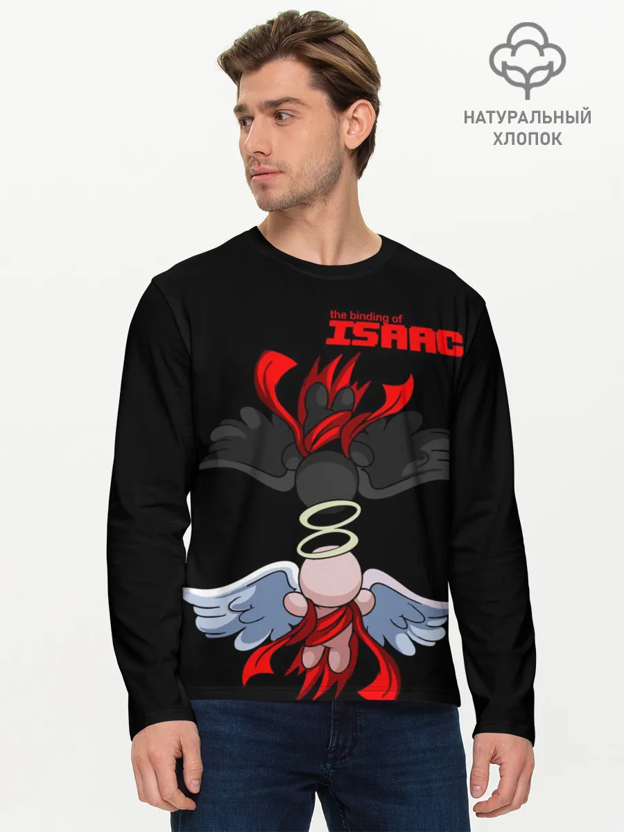 Мужской лонгслив базовый / The Binding of isaac Angels
