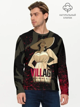 Мужской лонгслив базовый / Resident Evil Village Blood