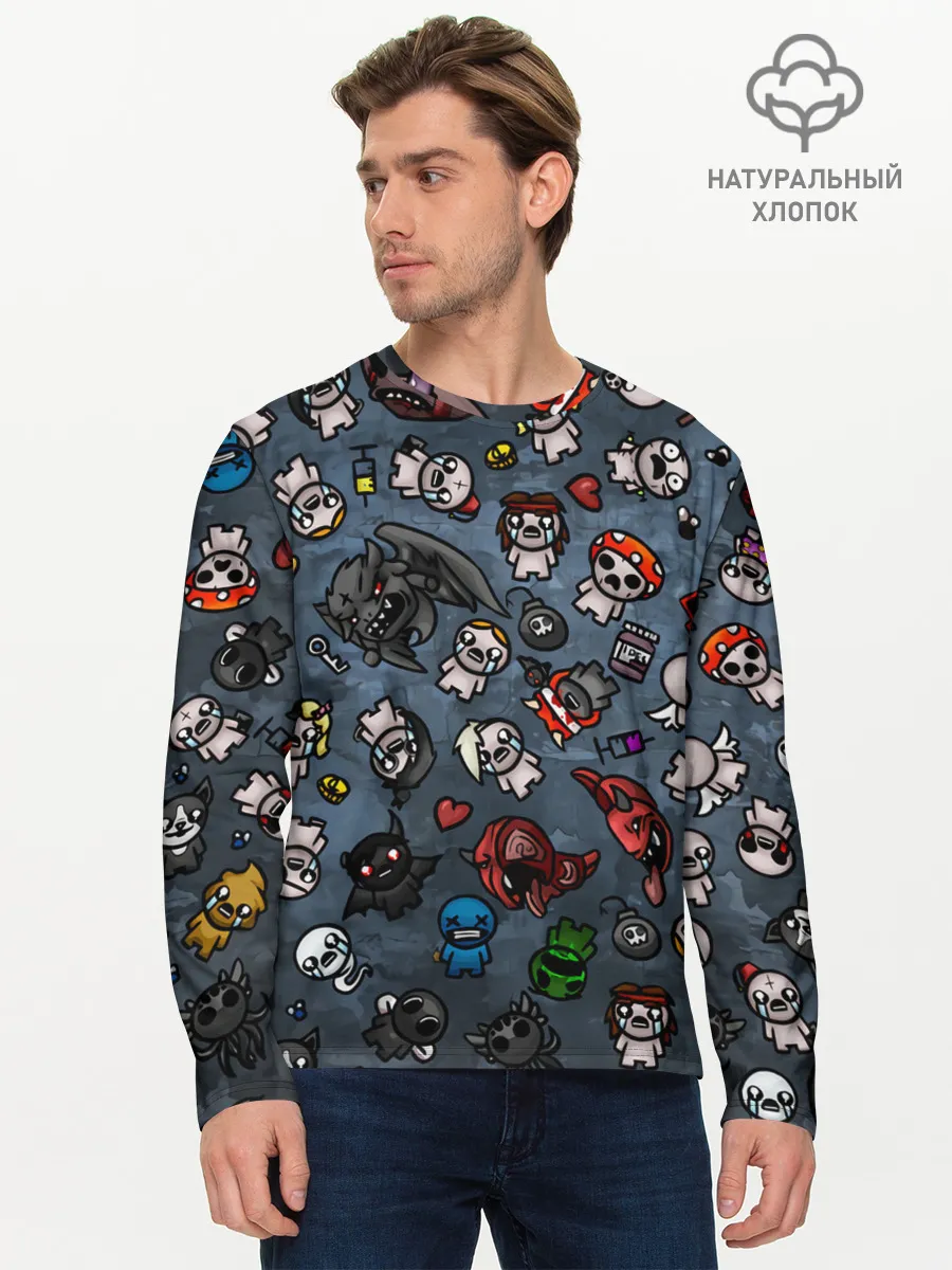 Мужской лонгслив базовый / Узор Исаака