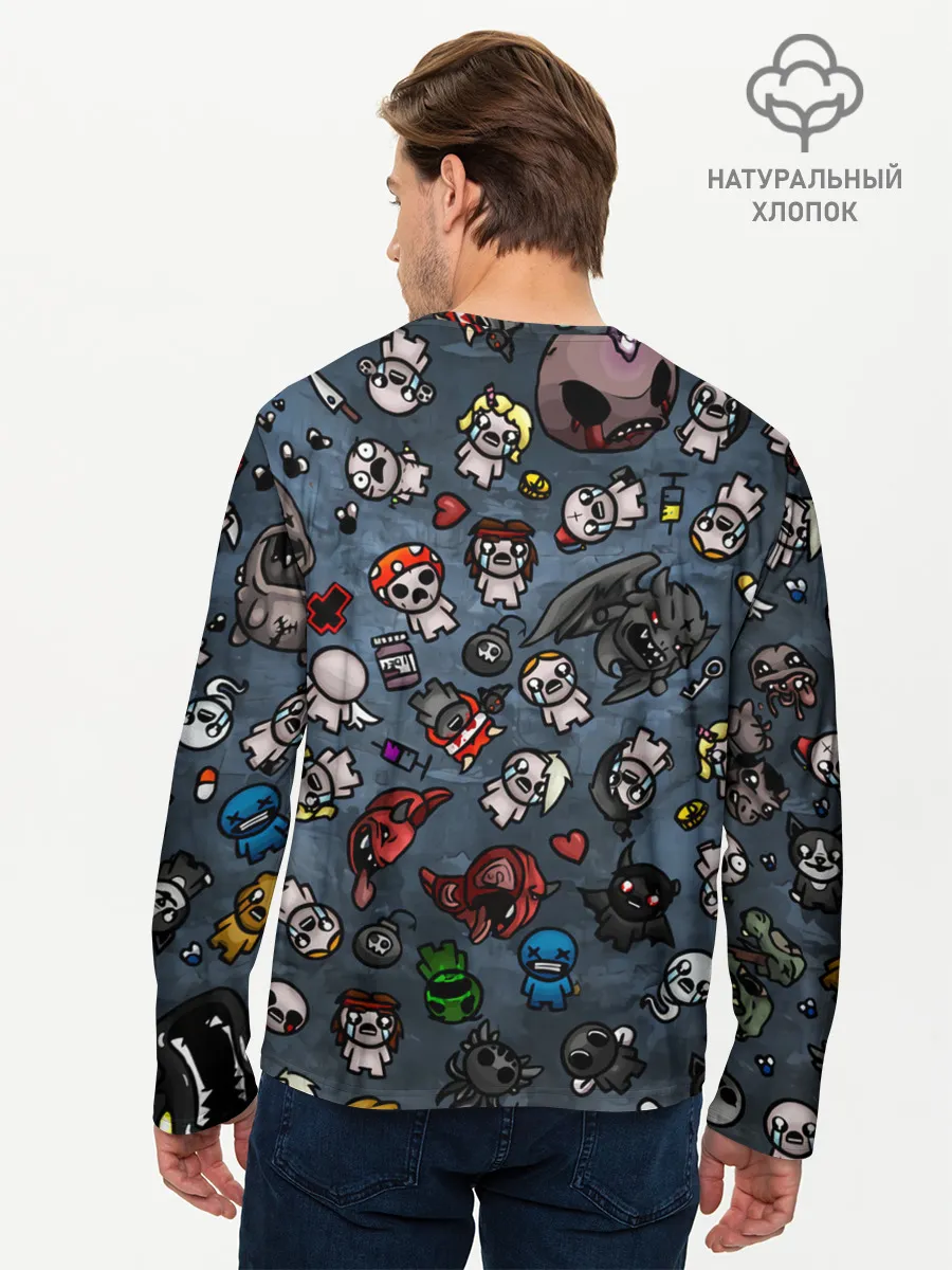 Мужской лонгслив базовый / Узор Исаака