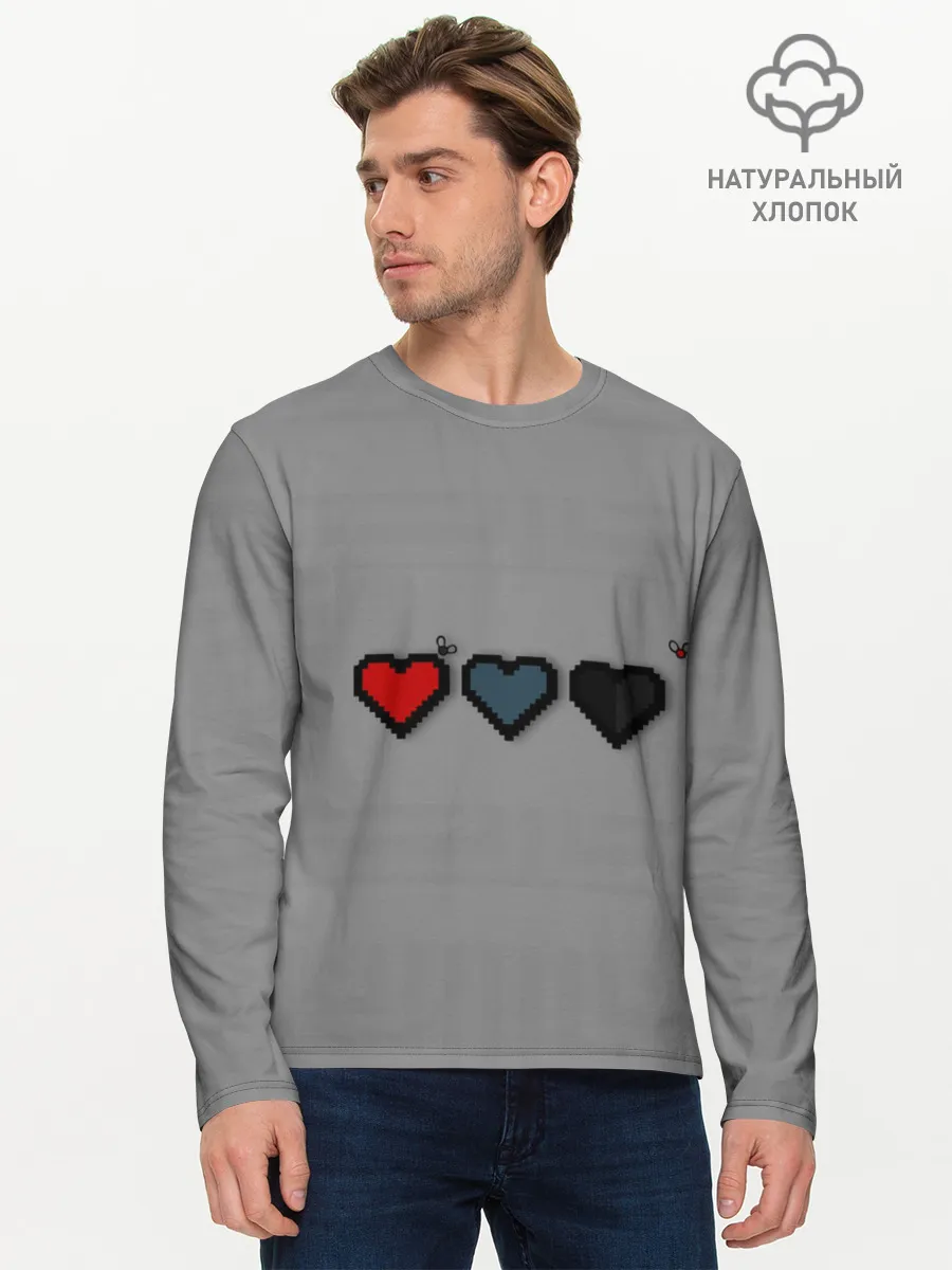 Мужской лонгслив базовый / The binding of isaac Lives