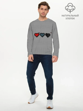 Мужской лонгслив базовый / The binding of isaac Lives