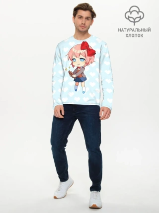 Мужской лонгслив базовый / Chibi Sayori