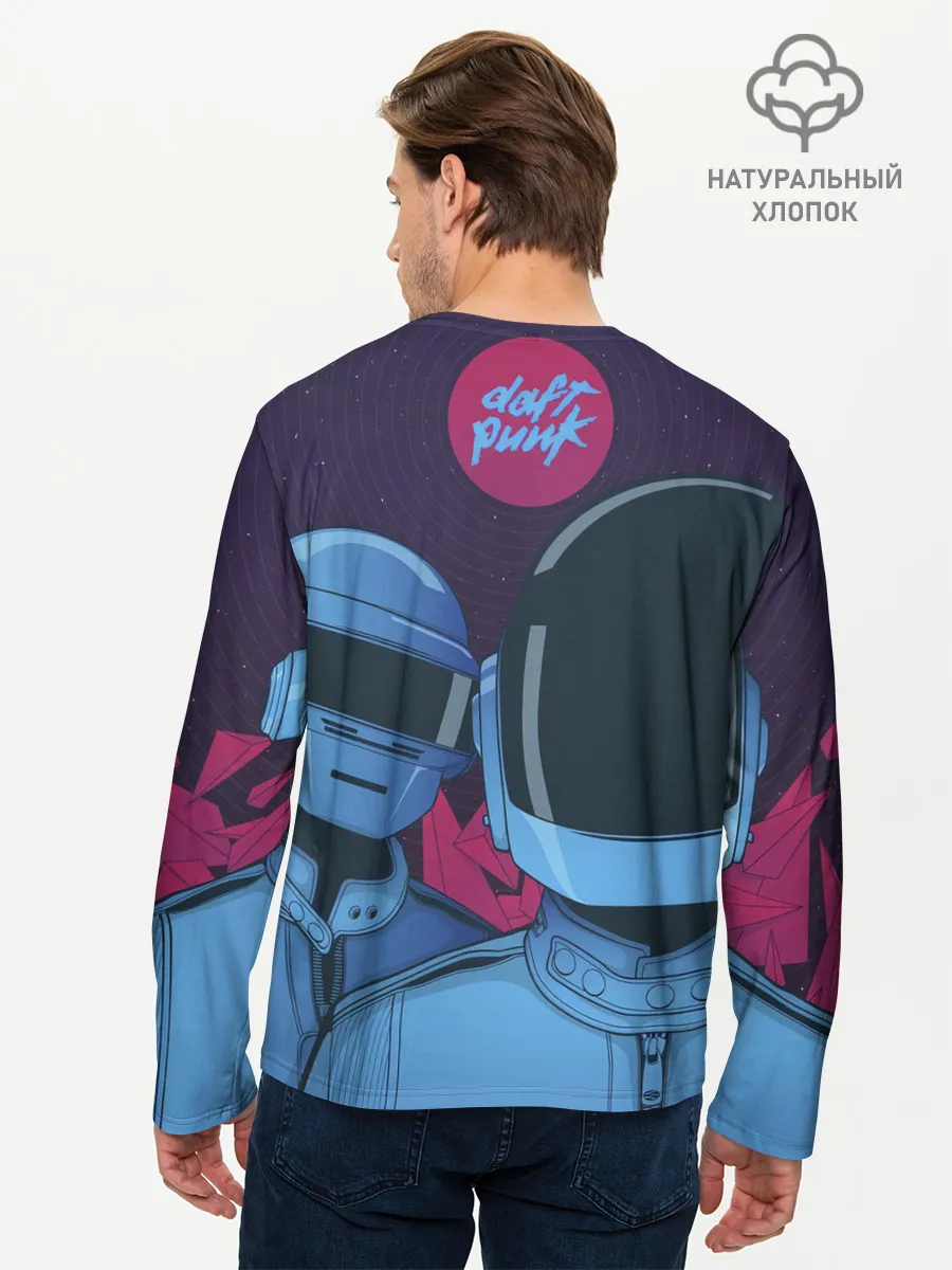 Мужской лонгслив базовый / Daft Punk