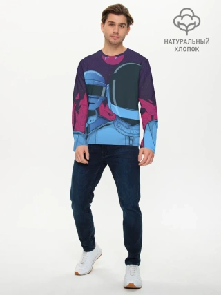 Мужской лонгслив базовый / Daft Punk