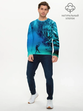 Мужской лонгслив базовый / Фото дайвинг