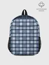 Рюкзак детский / Синий узор в клетку