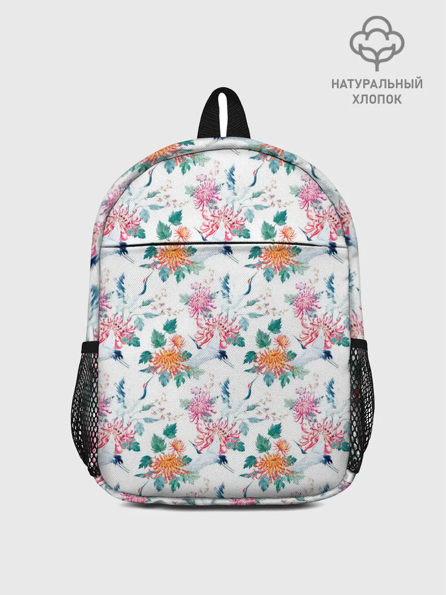 Рюкзак детский / Журавли и хризантемы