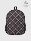 Рюкзак детский / Темный серый узор в клетку