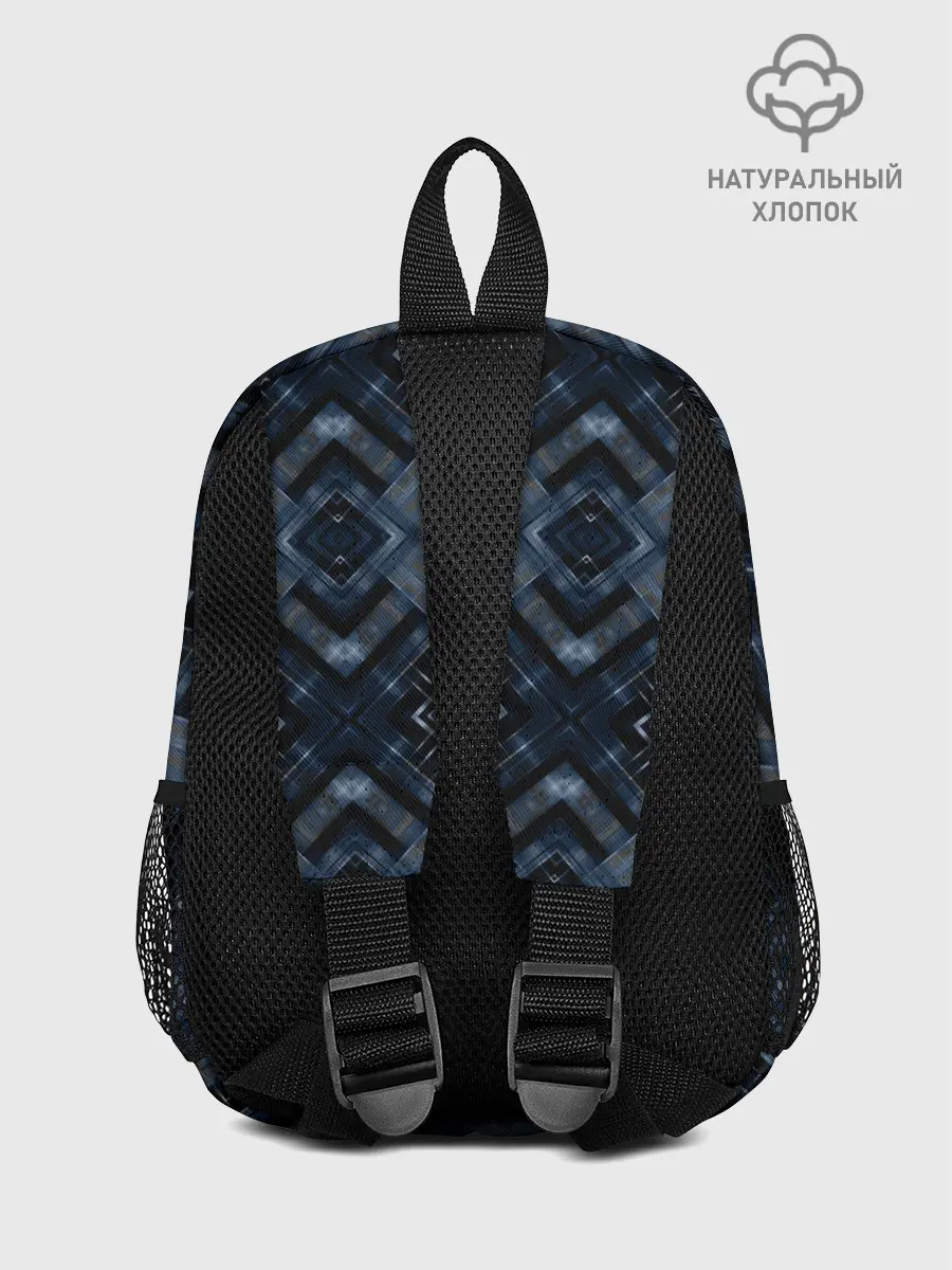 Рюкзак детский / Темный синий абстрактный узор