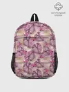 Рюкзак детский / Розовый тропический узор