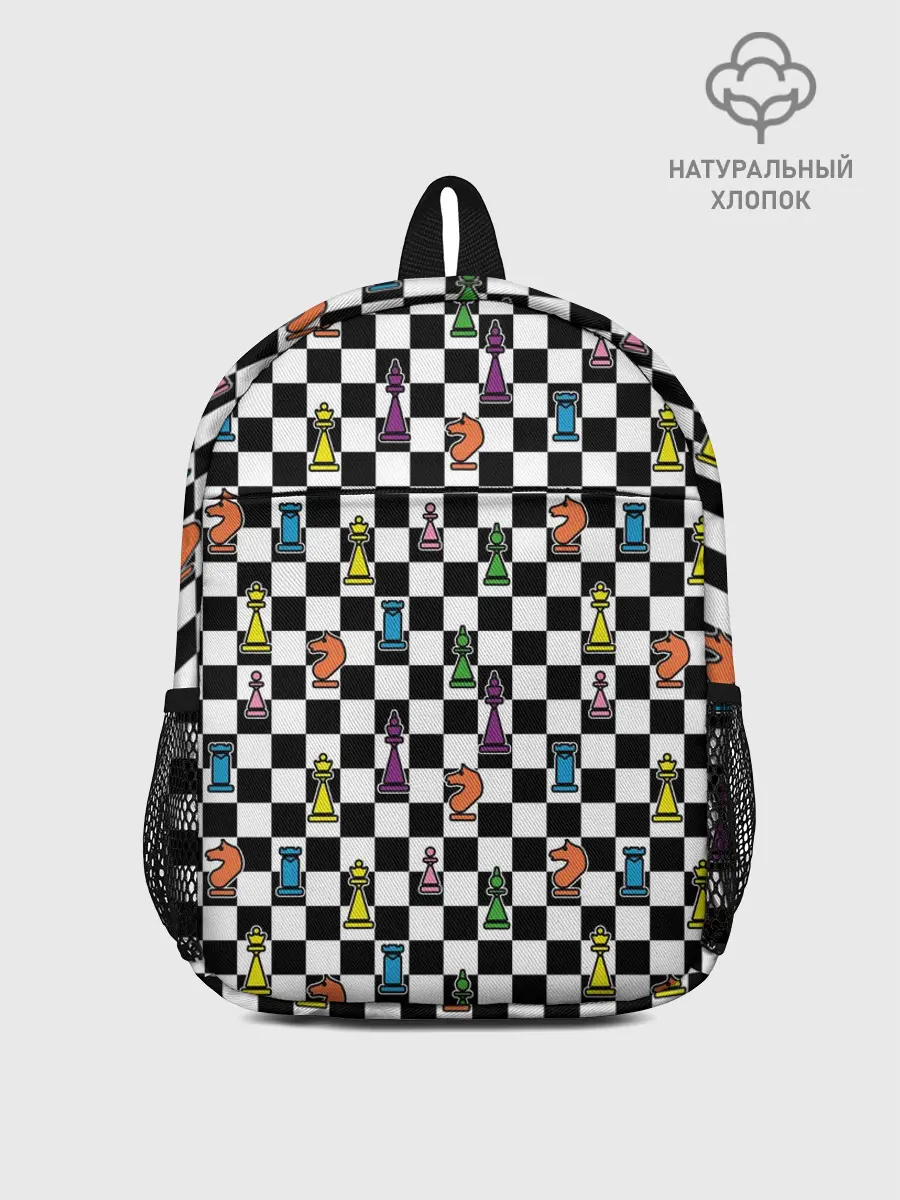 Рюкзак детский / Яркая шахматная доска