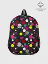 Рюкзак детский / Разноцветный горох на черном