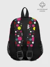 Рюкзак детский / Разноцветный горох на черном
