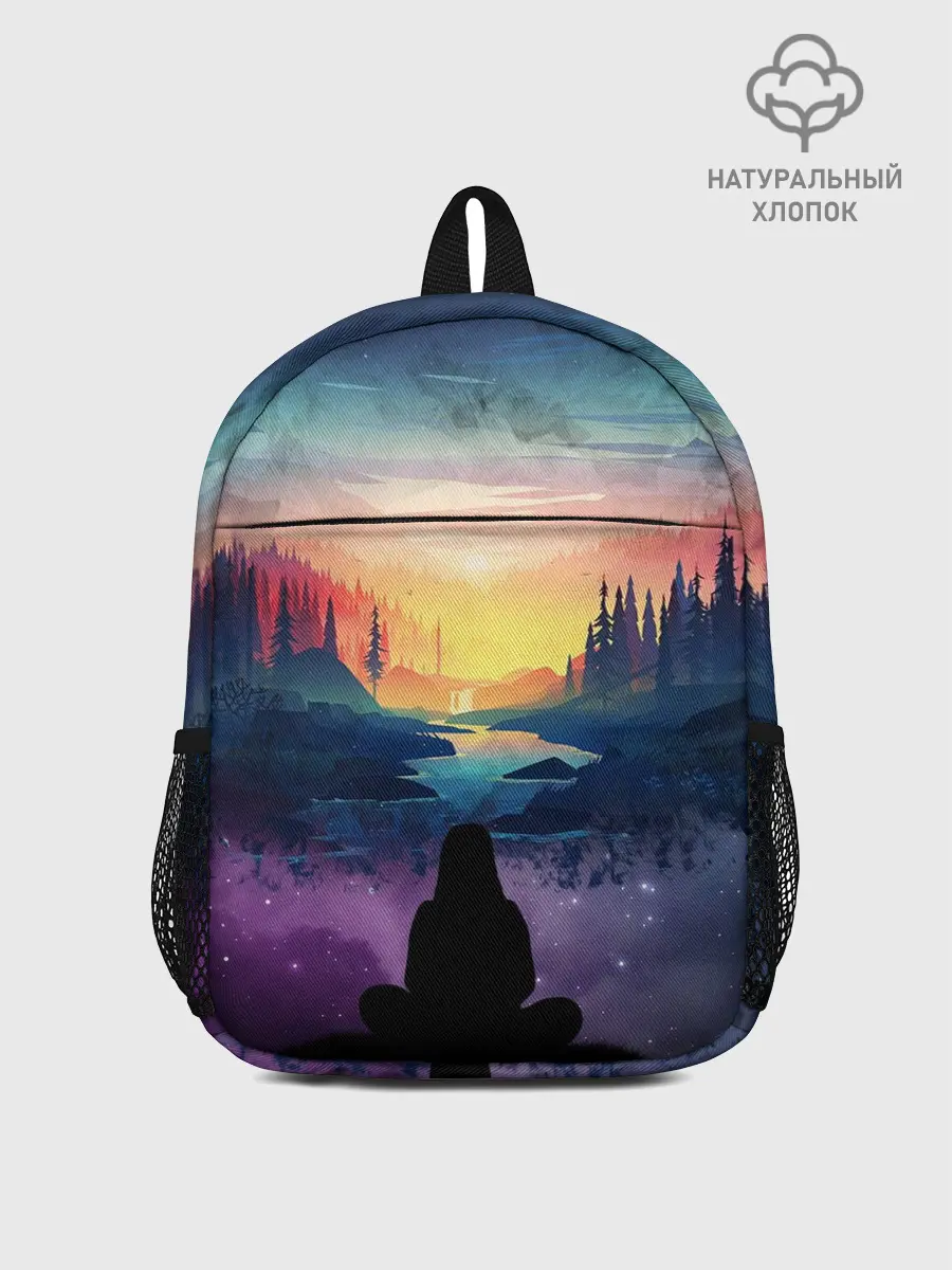 Рюкзак детский / ПЕЙЗАЖ НАД ЗВЕЗДАМИ