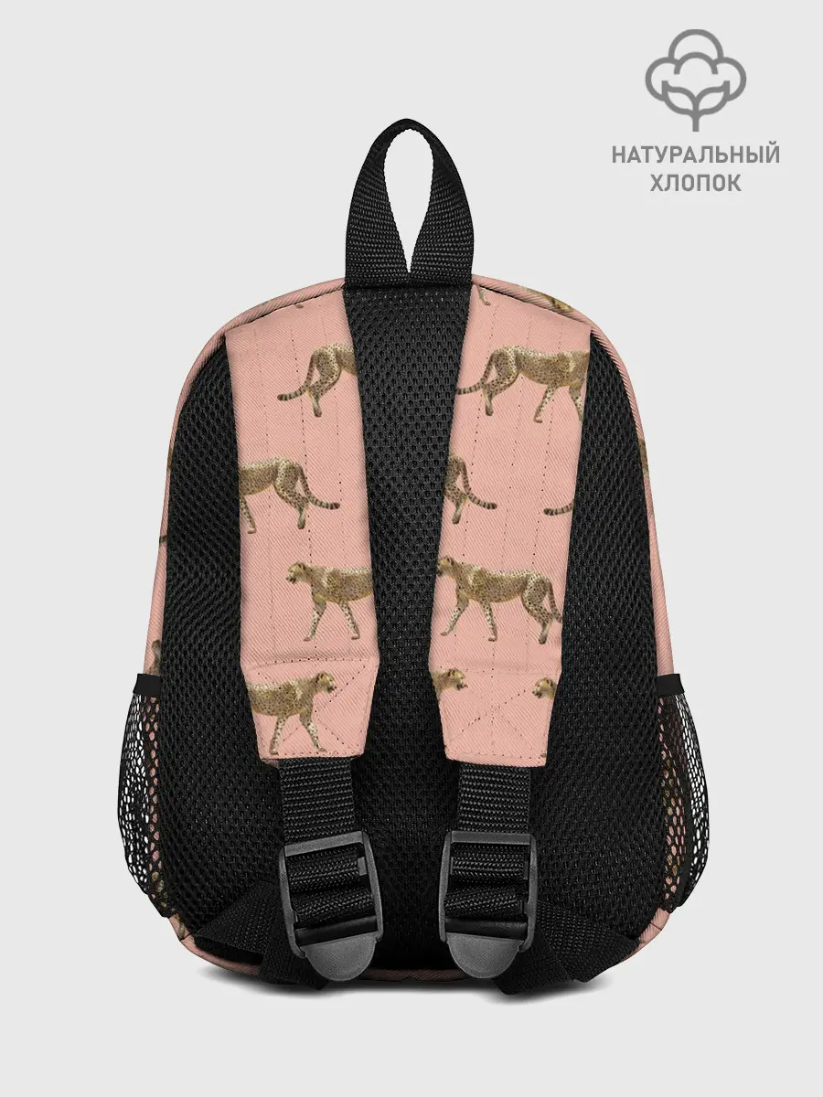 Рюкзак детский / Гепарды на розовом