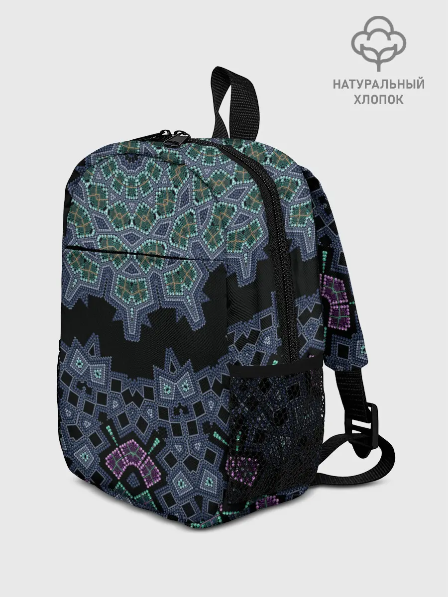 Рюкзак детский / Перламутровый узор восточный