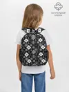 Рюкзак детский / Черно-белый морской плед