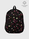 Рюкзак детский / Блестящие звезды на черном