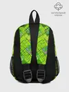 Рюкзак детский / Ярко-зеленый абстрактный узор