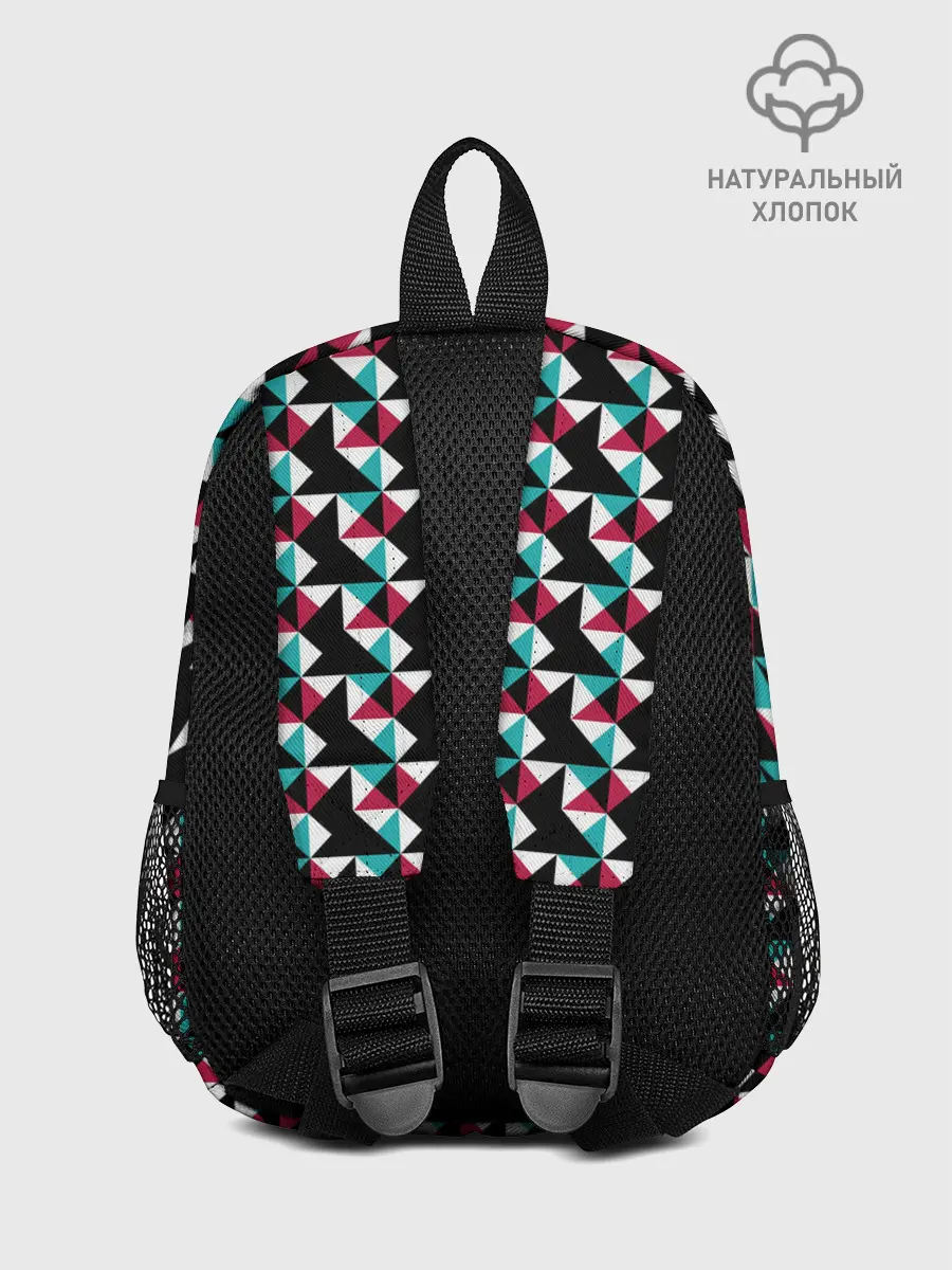 Рюкзак детский / Красно-черный абстрактный узор