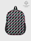 Рюкзак детский / Красно-черный абстрактный узор