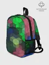 Рюкзак детский / Разноцветный геометрический уз