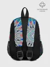 Рюкзак детский / Серо-синий абстрактный узор