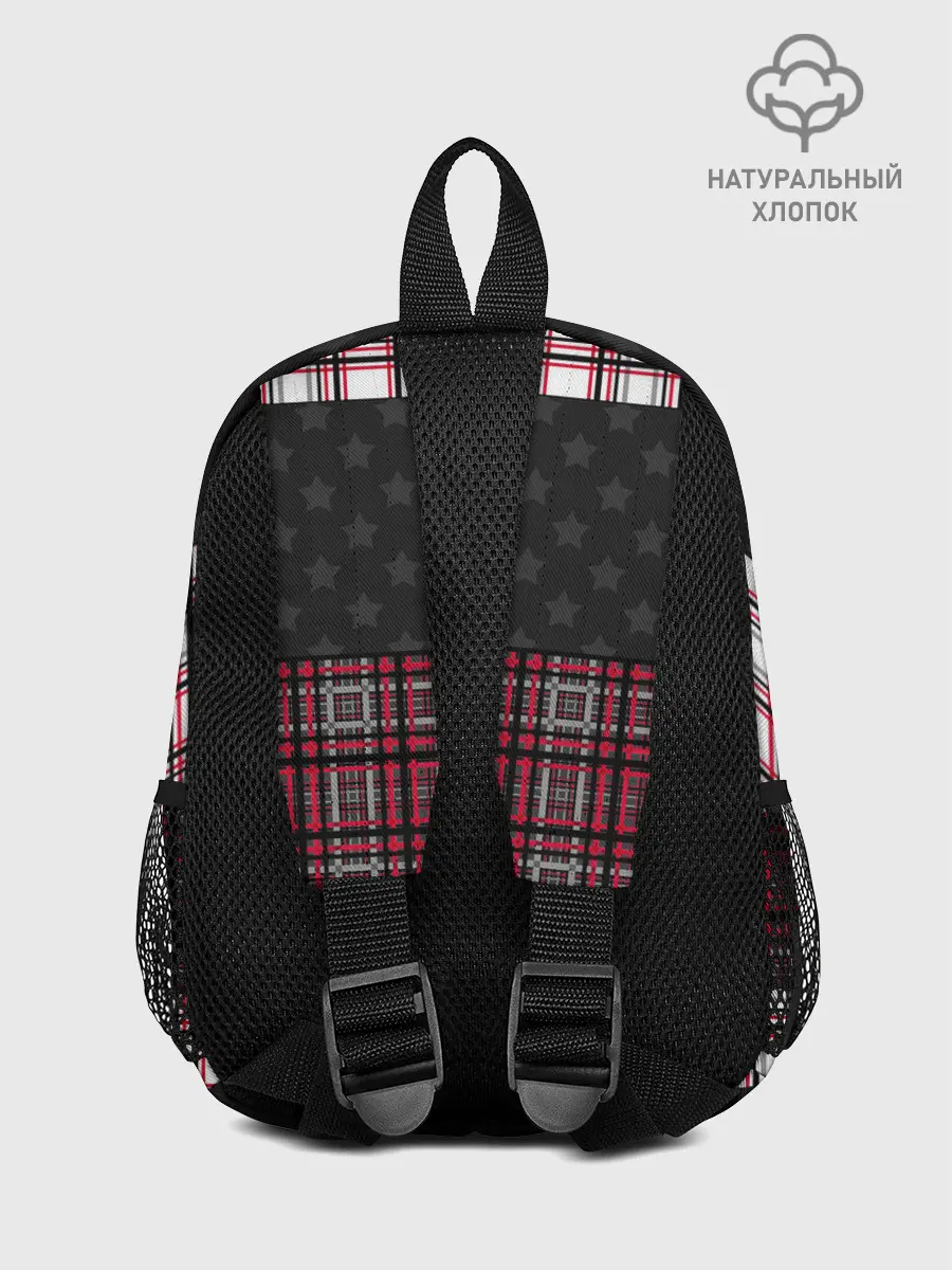 Рюкзак детский / Комбинированный красно-серый