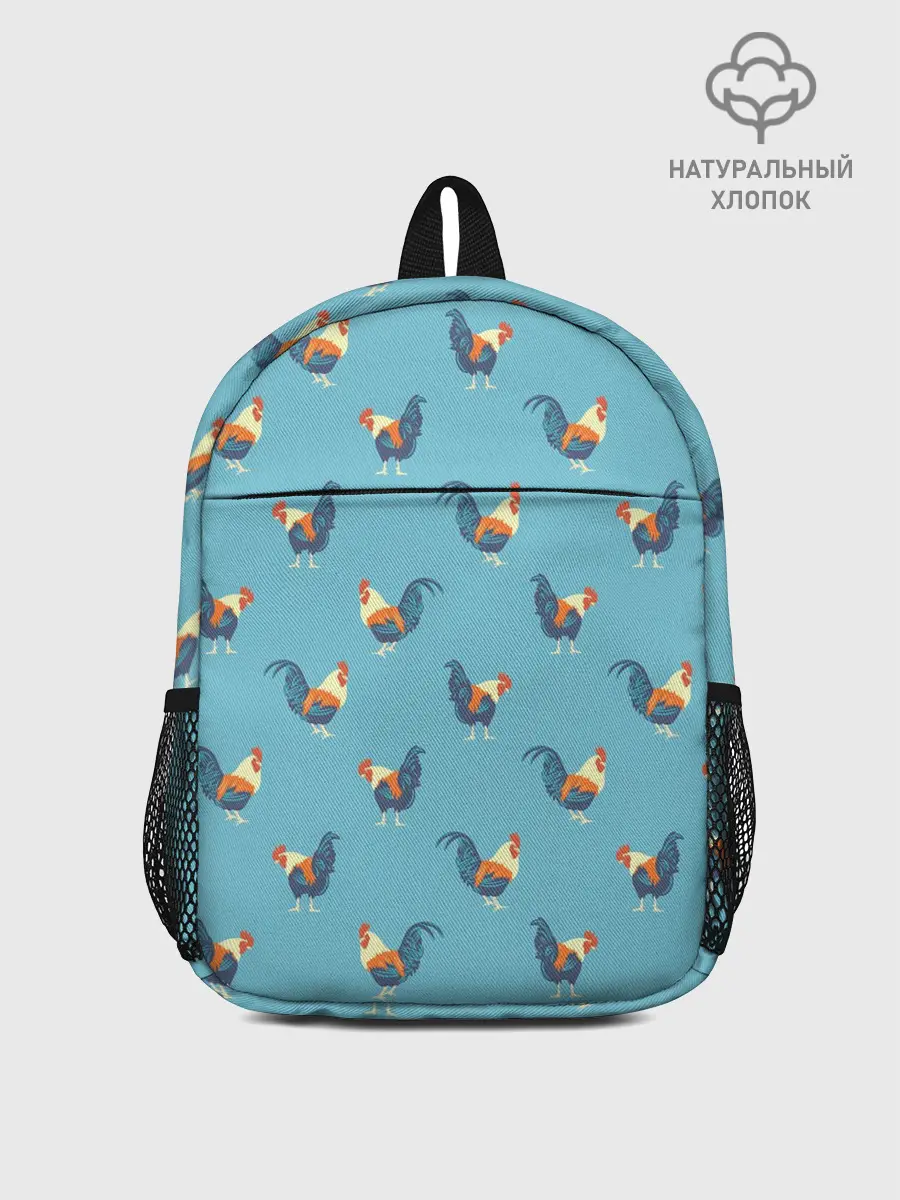 Рюкзак детский / Петушки паттерн