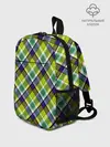 Рюкзак детский / Крупный клетчатый косой узор