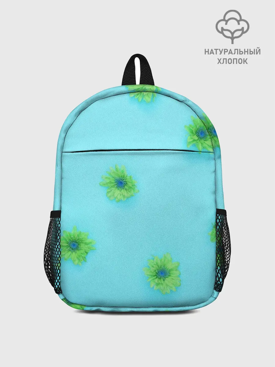 Рюкзак детский / Зеленые Цветочки