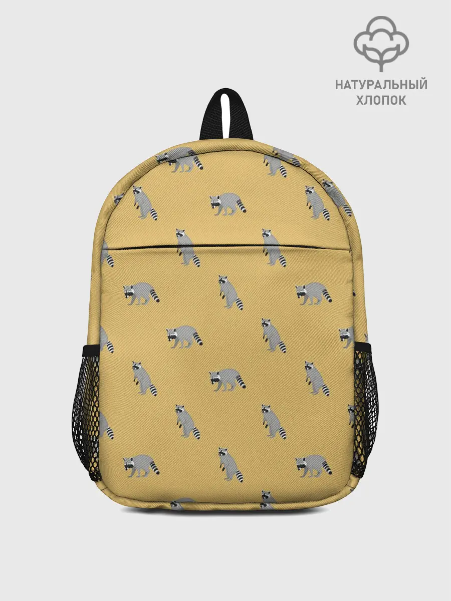 Рюкзак детский / Еноты паттерн