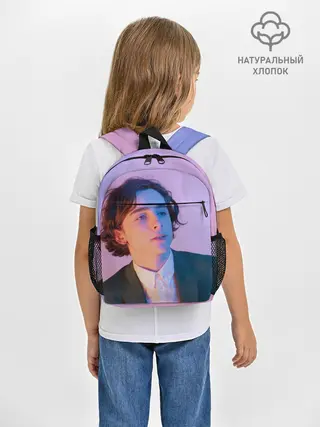 Рюкзак детский / Timothee Chalamet розовый градиент