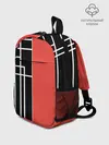 Рюкзак детский / Черный и коралловый арт деко