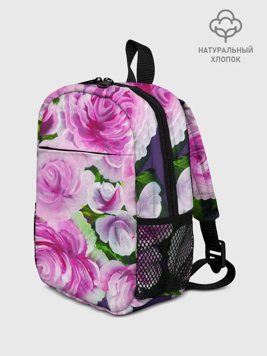 Рюкзак детский / Цветы Розовые Розы красками
