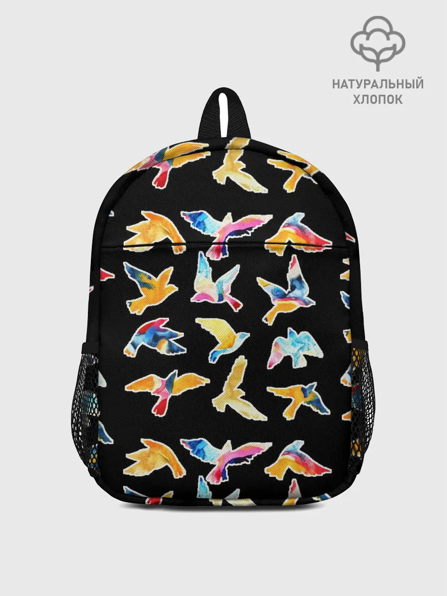 Рюкзак детский / акварельные птицы